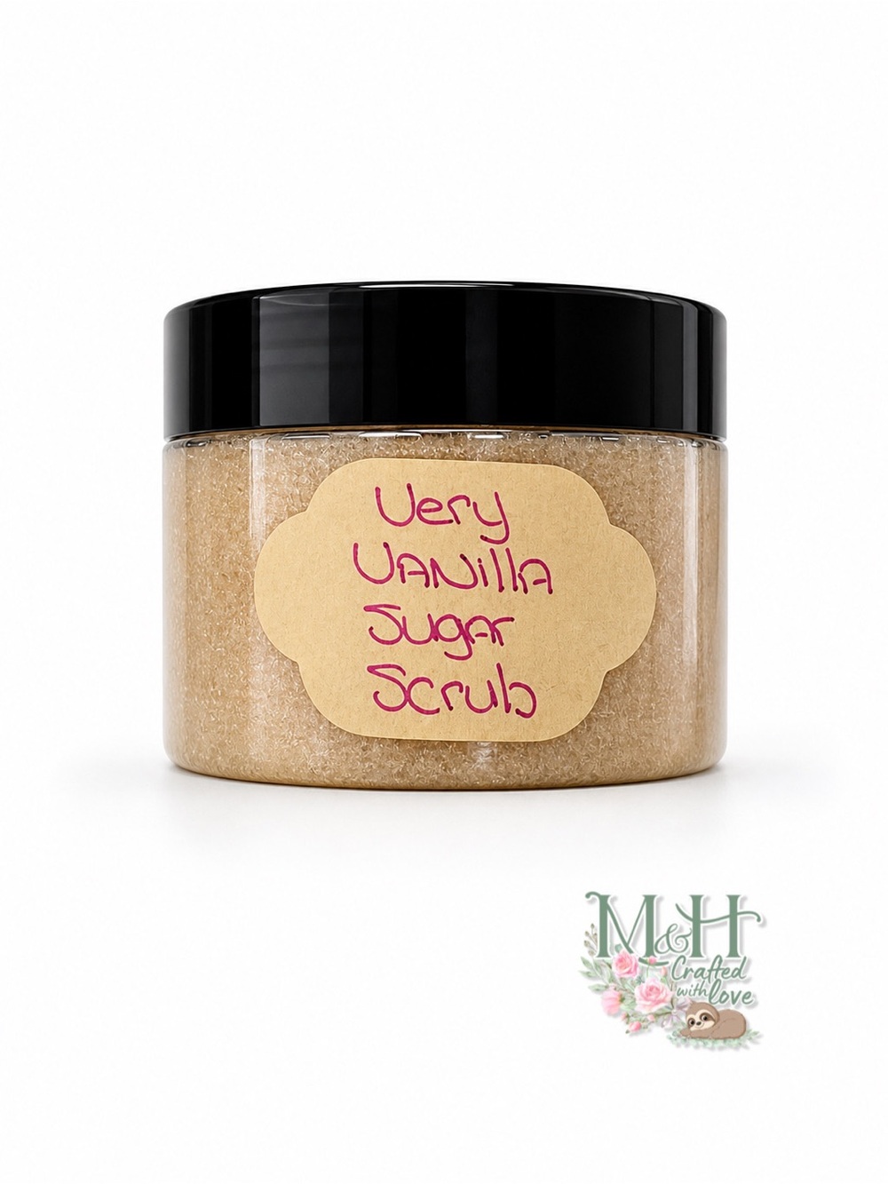 Very Vanilla Sugar Scrub – Natural Brown Exfoliant